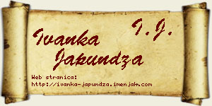 Ivanka Japundža vizit kartica